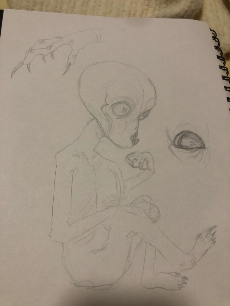 My sister and I were visited late one night