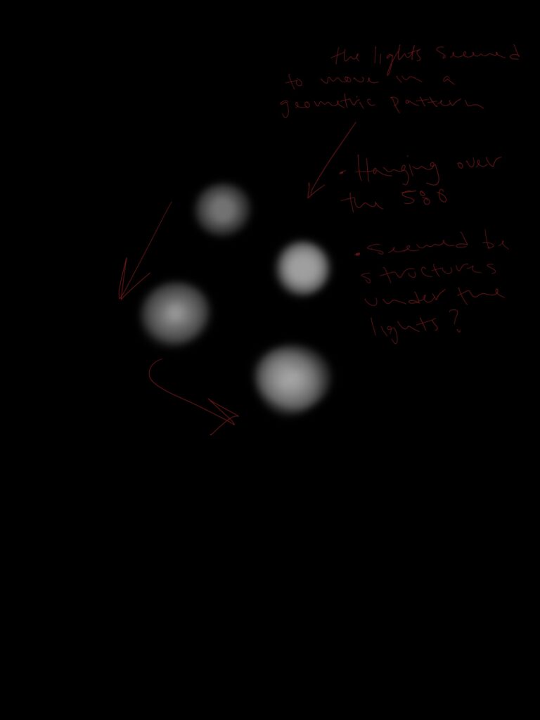 Saw lights over the freeway, pulled over and watched them at a park for 30 minutes